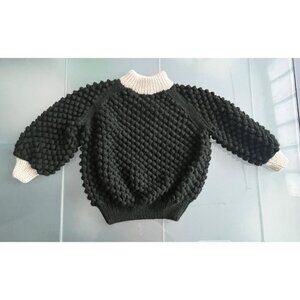 THE KNITTER Handmade Alpaca Chunky Sweater NWOT